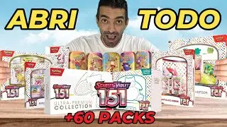 Abrí TODOS los Productos del NUEVO  SET 151de Pokémon TCG.... Y es una LOCURA! (+60 Paquetes)