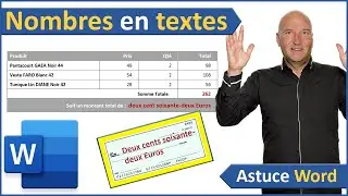 Traduire automatiquement les chiffres en lettres avec Word