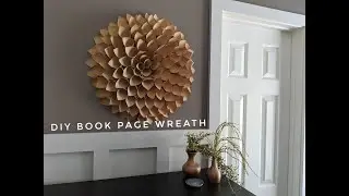DIY Book Page Wreath (Crafternoons with Carly)