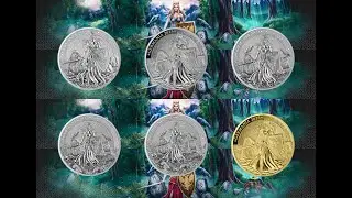 2025 Germania 2 Ounce Lady Germania 10 Mark BU Silver Round