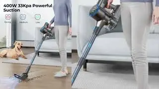 400W 33KPA Suction Power Handheld Wireless Cordless Vacuum Cleaner for Smart Double Display Home
