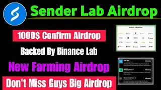 Sender Wallat Airdrop | New Crypto Airdrop | Sender Dao Airdrop | New Crypto Loot | Instant Airdrop
