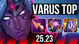 VARUS vs VOLIBEAR (TOP) | 12/3/6, Godlike | EUNE Master | 25.23