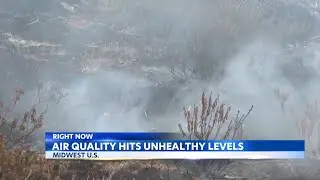 Smoke from Canadian wildfires worsens air quality in the Midwest