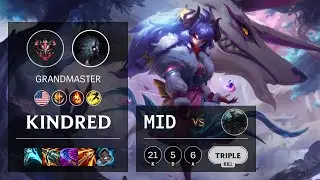 Kindred Mid vs Mordekaiser - NA Grandmaster Patch 11.10