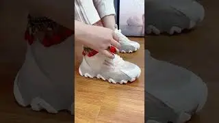 Creative ideas to lace shoes  zigzag shoes lace styles   how to lace shoes  tie shoelaces #Ep   38