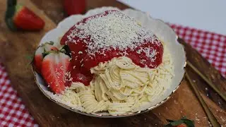 Spaghettieis ganz einfach selbst machen! Spaghettieis Rezept