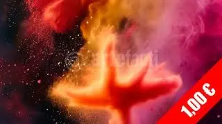 4K Stock Footage | Vibrant Color Powder Explosion 10