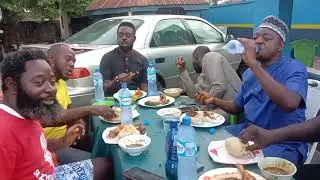 Solomon Jp, Mbolo, John Tumeun, Zaki Saaondo, Felix Ude, and James Gberibu Kunav Entertainer's feast