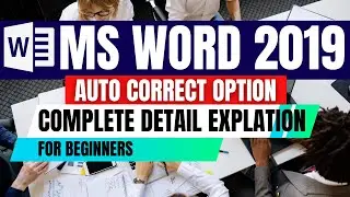Ms-Word 2019 Introduction With Autocorrect Feature #msword #word