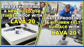Waterproofing a demo OSB flat roof with Lava 20 Liquid Rubber Waterproofing system
