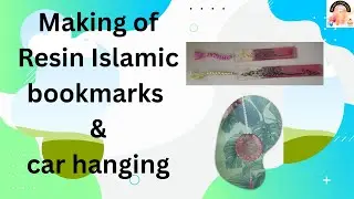 how to make resin islamic bookmarks and car hangings