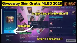 KLAIM SEGERA SKIN GRATIS 2026 DI EVENT GIVEAWAY SKIN ACAK MOBILE LEGENDS #mlbbindonesia