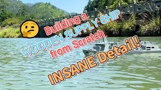 Building a WOODEN SUPPLY SHIP from Scratch &ndash; INSANE Detail! #WoodenShipModel #DIYMaritime #woodwork