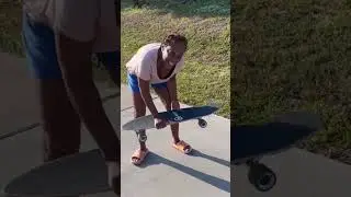 Don't Fall and break something #skateboarding#senior-citizen#funny