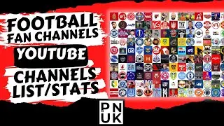 YouTube Football Fan Channels List/Stats Introduction