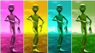 4 Aliens Dance to Dame Tu Cosita 👽🎶 | Speed Comparison