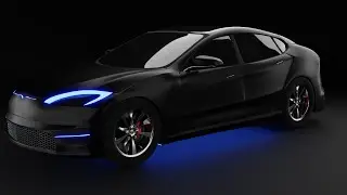Tesla Inspired Car Commercial (Made In Blender)