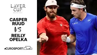 Casper Rudd v Reilly Opelka | 2021 Laver Cup - Highlights | Tennis | Eurosport