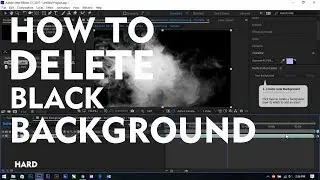 How to delete Black Background, After Effect CC using RedGiant UnMult (Link in Description)