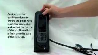 Como insertar el IsatPhone en el IsatDock - 3bwave.com.mx