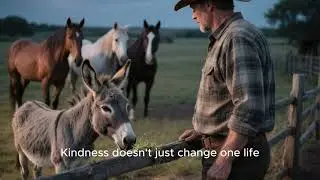 Cowboy Fed a Starving Donkey Daily