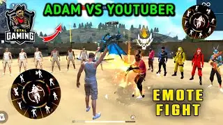 Free Fire Emote Fight On Factory Roof - Big YouTubers Vs कलुआ Adam - Emote Challenge || Y GAMING