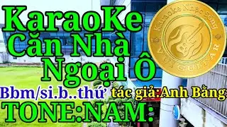 Karaoke Nhạc Sống Vui Guitar:Căn Nhà Ngoại Ô:tác giả:Anh Bằng:TONE:NAM:
