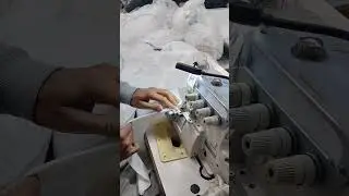 Cuff blind hem at crew neck #viral #machine #trending #foryou #sewing #stitch #1million #crew