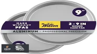 Wilton 2 Piece 9 x 2 Inch Round Cake Baking Pan Set Even