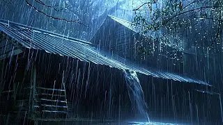 End Sleepless Nights in 3Minutes with Growling Rain & Booming Thunder on a Rickety Tin Roof at Night