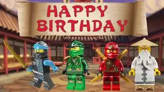 Ninjago Birthday Background 5 hr screen saver static image no music