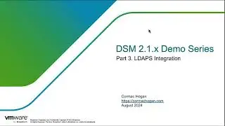VMware (VCF) Data Services Manager v2.1.x LDAPS Integration