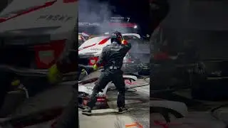 my team doing a full pit stop on the PORSCHE PENSKE GTP LMDH HYBRID RACE CAR 963 🏎️