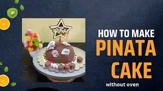 PINATA Surprise CAKE Recipe | Eggless Chocolate Pinata cake | Hammer cake| Chocolate Smash Cake