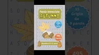 Fa freddo? Piove? Stai a casa e divertiti con le parole intrecciate a tema autunno 👇👇👇