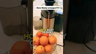 How Many Oranges to Fill One Glass of Juice? 🍊 | Juicing Challenge! #orange #orangejuice #juice