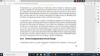 Political & social Thoughts of Swami Vivekananda || Views on Nationalism/ Democracy / Social Change