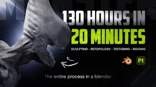The complete process of creating a monster in Blender 3D | 3D Character - Full Pipeline