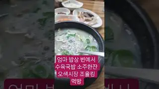 #Mom'sTable #BinYeSeo #BoiledPorkSoupWithSojuOsan #OsaekMarket #JoYulKingMukbang