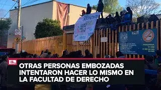 Encapuchados toman las instalaciones de la Prepa 8 de la UNAM
