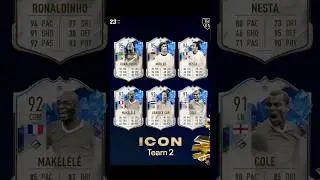 TOTY ICON OFFICIAL TEAM 2 EN FIFA 23!! #shorts #fifa23 #ronaldinho #muller #nesta
