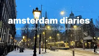 amsterdam diaries | window book shopping & dutch mini pancakes | mini vlog