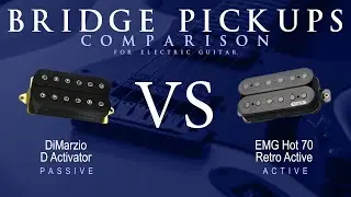 DiMarzio D ACTIVATOR vs EMG HOT 70 RETRO ACTIVE - Bridge Pickup Guitar Tone Comparison Demo