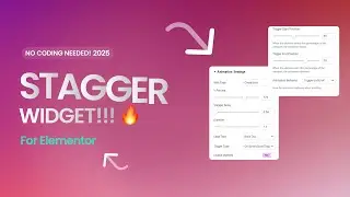 Elementor stagger text widget - no coding!!!
