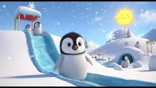 Polly Penguin&rsquo;s Ice Slide | Cool Winter Animal Song for Kids | Nursery Rhymes & Songs for Children