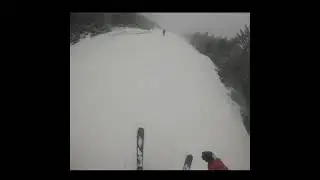 Skiing into a Blizzard at Stratton Mountain Vermont