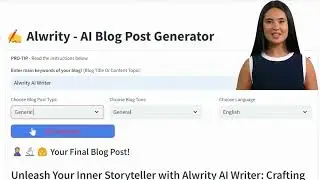 🚀 How to Use Free AI to Generate a Perfect Blog Post! - Alwrity Tutorial 🚀