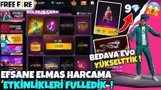 BEDAVA EVO SİLAHI YÜKSELTTİM ! - 9 ELMAS ' A KIYAFET ALDIM - MÜKEMMEL ELMAS HARCAMA FREE FİRE