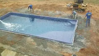 Olympia Fiberglass Pool Installation Time-Lapse
